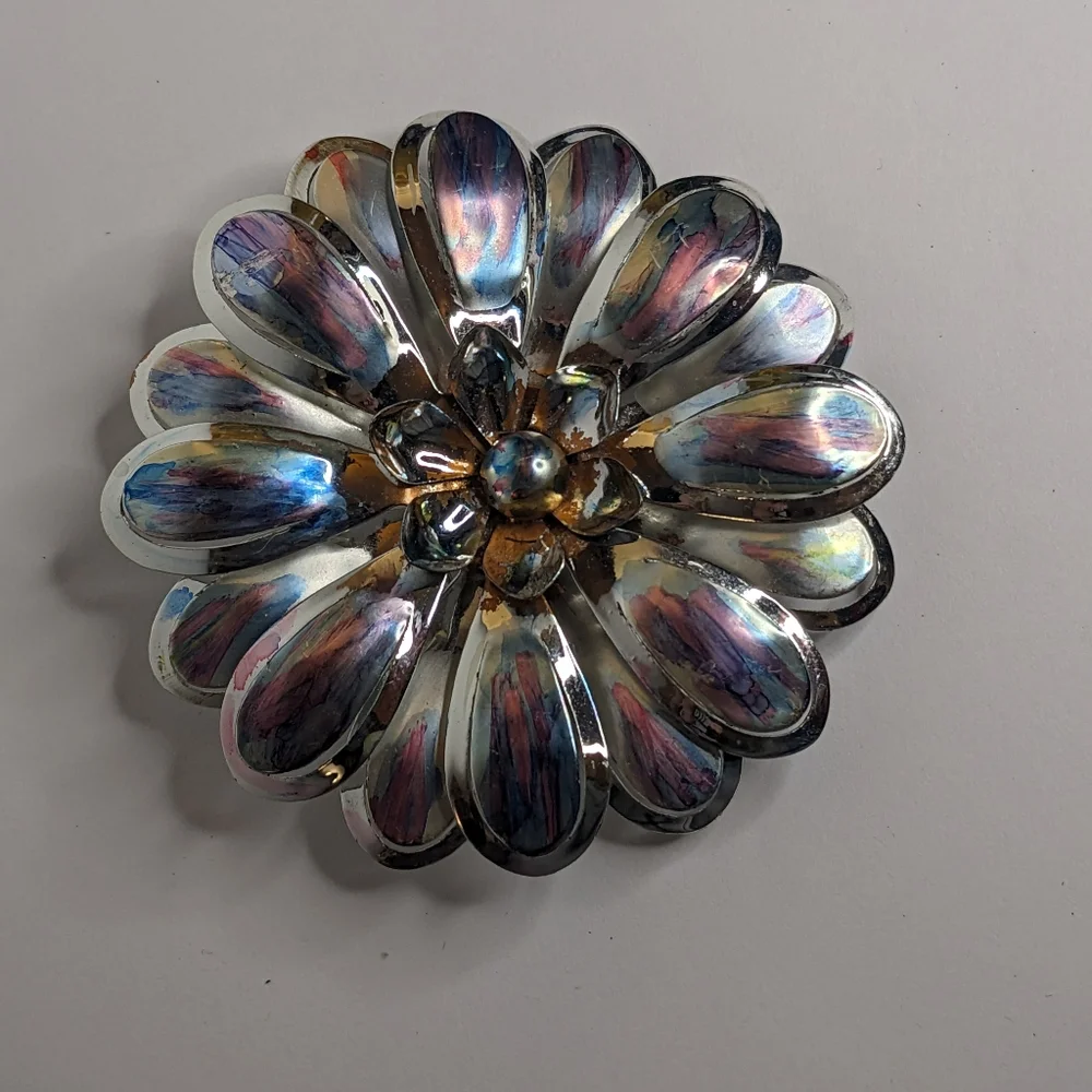 Vintage 1960s Mod Flower Brooch – Lightweight‎ 3